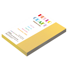 종이문화 두꺼운 양면 펠트 엠보스지 다빈치엠보 No13 옐로우 180g, 60개