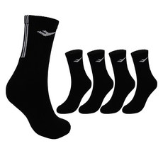 PRO-SPECS 舒適貼合後線條緩震中筒襪5雙組, 1套, 黑色(PRCCLMDL-BK5)