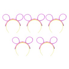 Party09 夜光髮箍, 粉紅色, 5個