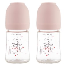 Haenim 喜臨 嬰幼兒用 Nothing All-in-one PA 媽媽愛你奶瓶雙瓶組, 150ml, 2個, 奶油粉