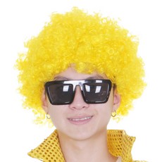 파티공구 삐에로 가발, 옐로우, 1개