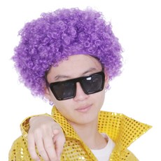 파티공구 삐에로 가발, 퍼플, 1개