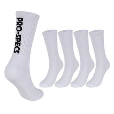 PRO-SPECS 垂直標誌緩震長襪 5雙組 PRCVTCRL-WH5, 1套, 白色