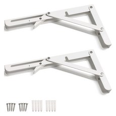 Sonjabisesang 摺疊式半自動層板架 中 250, 白色, 2個