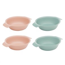 NIneware Friends 麥片碗 2款 x 2入組, 花漾粉, 花漾薄荷, 1套