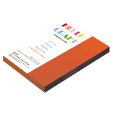 종이문화 다빈치엠보 두꺼운 양면엠보싱지 180g No16 오렌지레드, 55개