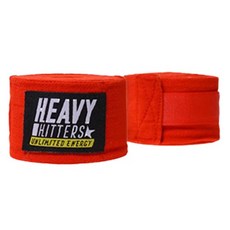 HEAVY HITTERS 豪華棉質手綁帶 雙手適用 H2-CT, 紅色, 1套