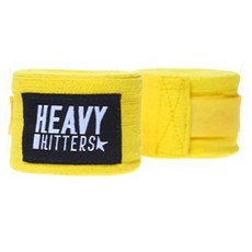 HEAVY HITTERS 豪華棉質手綁帶 雙手適用 H2-CT, 黃色, 1套