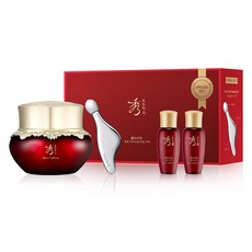 Sooryehan 秀雅韓 百酵秘淡系列發酵眼霜 50ml+化妝水 20ml+乳液 20ml+面部按摩器組, 1組