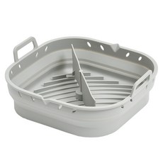 Reborn.J 分隔型可折疊氣炸鍋矽膠容器, 1個, 方形