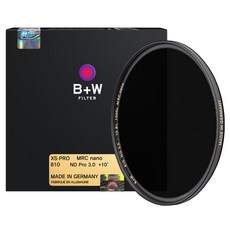 슈나이더크로이츠나흐 B+W MRC Nano XS PRO Digital ND 1000X 55mm 카메라렌즈필터, 1개