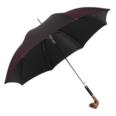 PASOTTI 男士奢華手工雕刻鬥牛犬自動傘 MX3O5N51