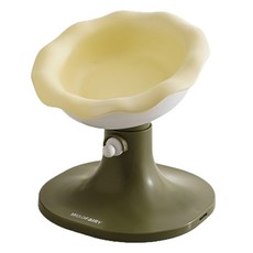 레드퍼피 반려동물 높이조절 식기, 플라워아이보리올리브, 1개