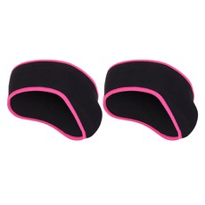 투그램플러스 스포츠 보온 헤어밴드, 08 블랙레드, 2개