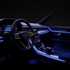 AUTO CREW LED DIY 氛圍燈條 EL冷光線 USB型 2m, 藍色, 1個