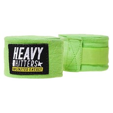 HEAVY HITTERS 豪華高級型拳擊護手繃帶 萊卡半彈性 H2-LC 2入, 1個, 淺綠色