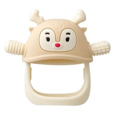 little life Smiley 防走失手腕型固齒器, 1個, 單品, 馴鹿米色