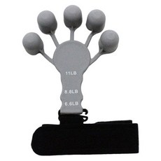 XCRUM 強度可調式手指肌力訓練器, 灰色, 1個