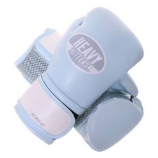 HEAVY HITTERS Hitman 高階魔鬼氈拳擊手套雙手套裝 H2-G, 1組, 藍白 (H2-G-BW)