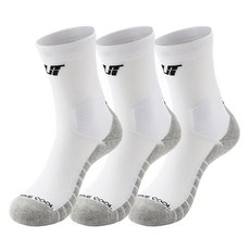 UNDERTECH ELITE 小腿緩衝襪 3入組 UTEC801, 1套, 白色 + 黑色