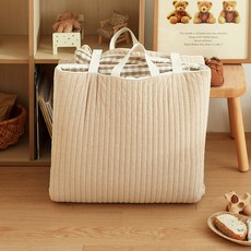 asomn 純白幼兒園午睡墊 分離型, 淺褐色