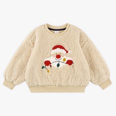 MARI N MORI 兒童快樂聖誕絨毛T恤