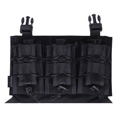 Emerson Gear APC背心用快速扣夾面板 2.5cm, 黑色, 1個