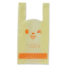 아이엔피 양날 손잡이 비닐봉투 옐로래빗 대 26 x 47 cm, 1개, 50개입