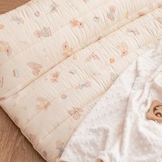 vivienda 孩童莫代爾&Duraron涼感材質雙面薄墊+超細纖維莫代爾午睡被+鋪棉枕芯組, 小狗款(薄墊)+小狗款(被子)