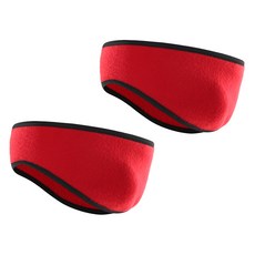 Two Gram Plus 保暖耳罩髮帶, 2個, 紅色