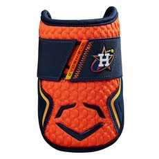 EvoShield MLB球隊版 休士頓 X-SRZ 打者 單綁帶護臂 WB5748701L, 橘色, 1個