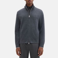 Theory 男士羊毛拉鍊開襟衫 N0781707
