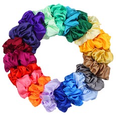 soosda 絲綢緞面大腸髮圈20件組