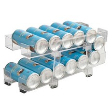 Block Mart 冰箱長度可調節飲料整理架, 透明, 1個