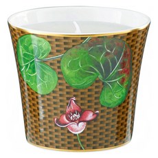 Raynaud Limoges 特雷佐弗洛里蠟燭罐, 栗色, 1個