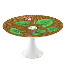Raynaud Limoges Trésor Fleury Marron Asarum 蛋糕架 22cm, 1個, 混合色