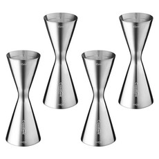 Casabeni 家用調酒 雞尾酒全不鏽鋼纖細量酒器 45ml / 60ml, 單色, 4個