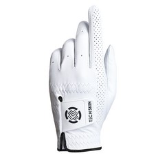 TECH SKIN 男士羊皮 Elite Fit 高爾夫手套 左手用, 白色, 1個