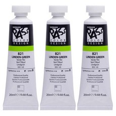 신한화구 패스컬러 튜브 물감 821번 린덴 그린 시리즈B 3p, 20ml, 1색