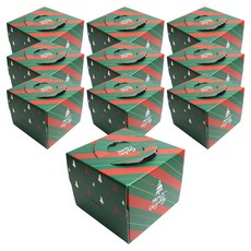 聖誕節蛋糕盒 樹 1號 17cm + 底座套組, 10套, 混合色