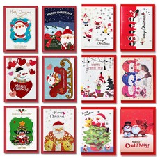 永恆 1000 聖誕卡片 12款套組 E10-4&9, 1套, 混合色