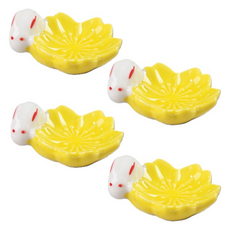 可愛兔子陶瓷筷架, 4個, 款式 2