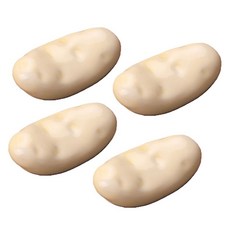 馬鈴薯陶瓷筷架, 4個, 象牙白