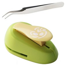 Cuteme 微笑臉海苔壓模器 + 便當裝飾料理精密鑷子 B033 套組, 1套, 混合顏色