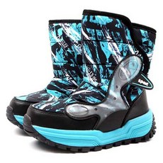 童款迴旋鏢造型冰爪保暖雪靴 BW062