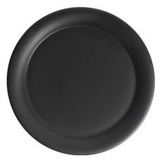 무아 비비드 카페 디저트 원형 접시, 블랙, 1개