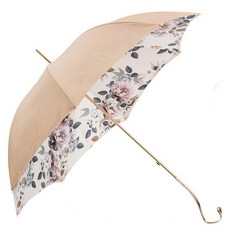 PASOTTI 女士 Woman Flower 浪漫玫瑰雙層布珠寶黃銅手動傘 WD755G26