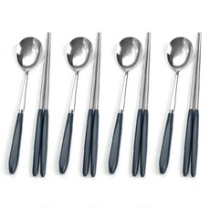 O'lbia Latte Round 餐具組, 湯匙 4p + 筷子 4p, 4套, 藍莓