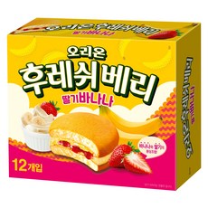 ORION 好麗友 草莓香蕉夾心派, 348g, 1盒