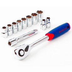 워크프로 12종 1/2인치 드라이브 소켓 복수 세트 WP202558, 1세트